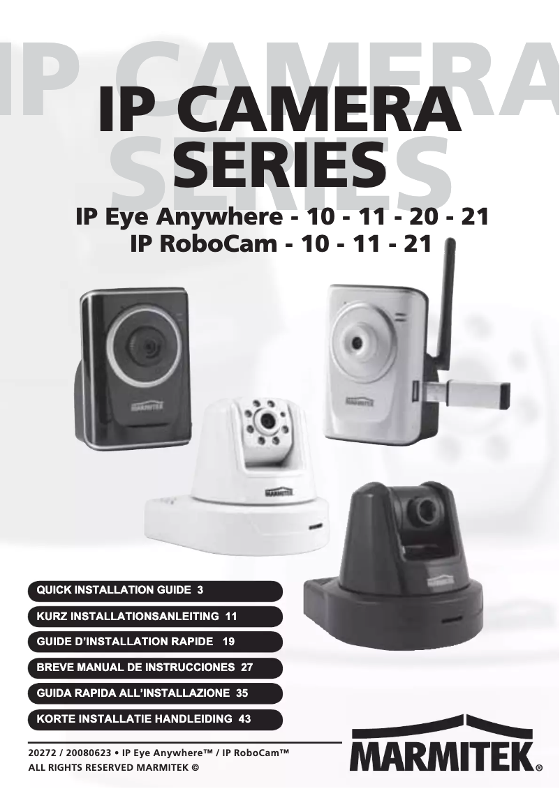 Página 1 del manual Manual de usuario Marmitek IP Eye Anywhere 20