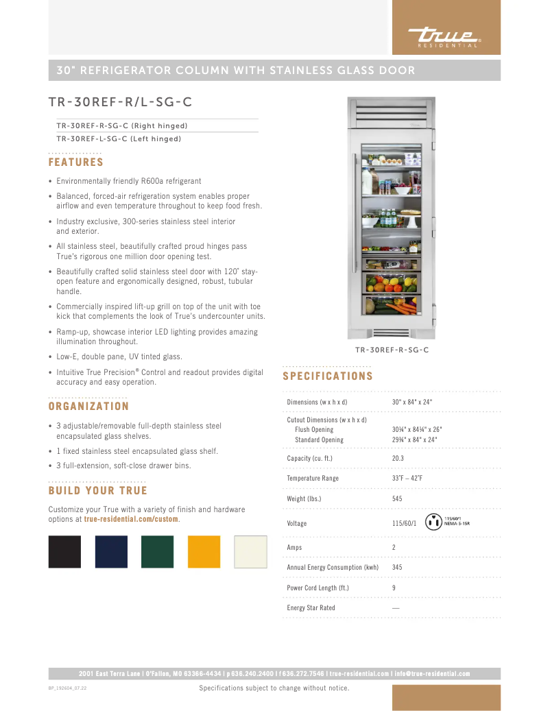 Imagen de la primera página del manual del dispositivo TR-30REF-R-SG-C
