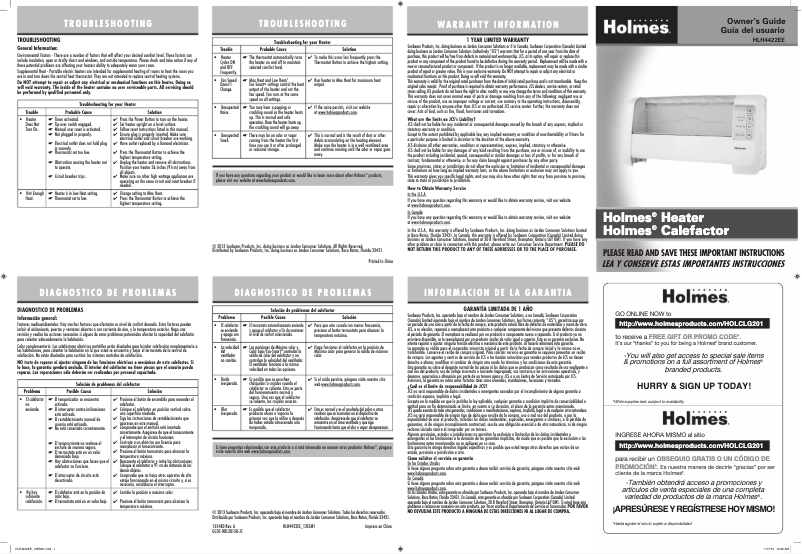 Imagen de la primera página del manual del dispositivo HLH4422EE-WM