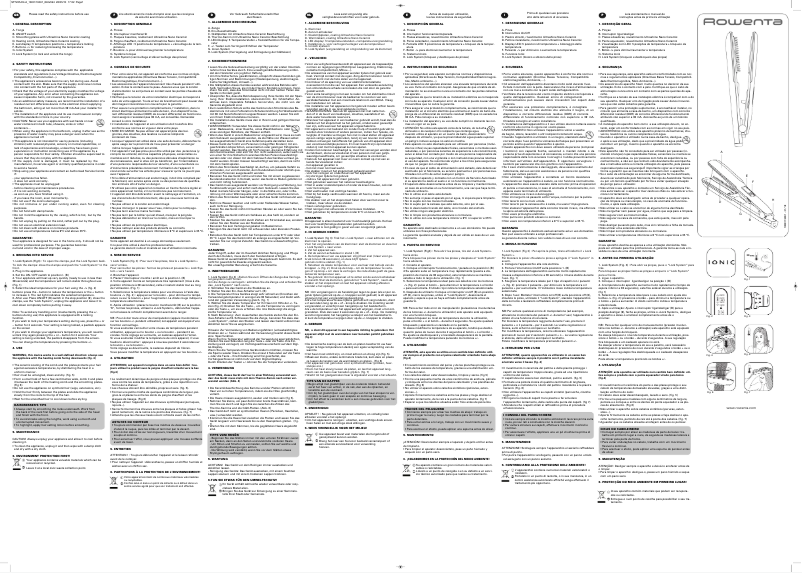 Imagen de la primera página del manual del dispositivo SF7225 Double Liss