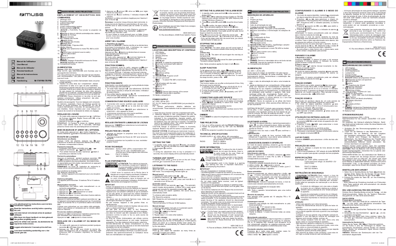 Página 1 del manual Manual de usuario Muse M-178P