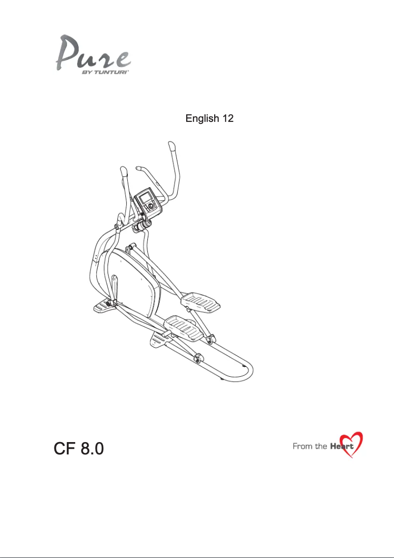 Página 1 del manual Manual de usuario Tunturi Pure CR 8.0