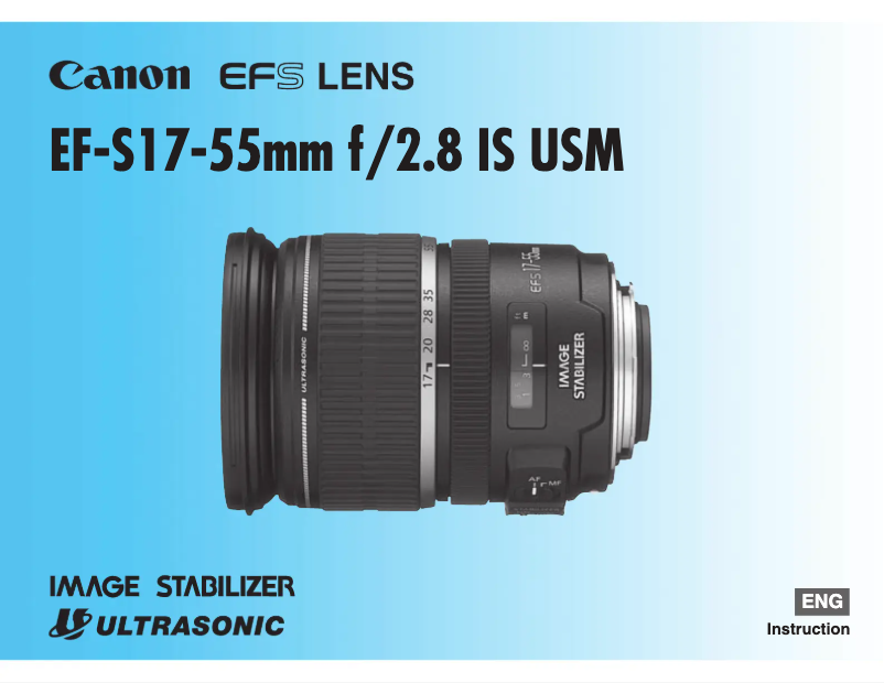 Página nº 1 - Manual de usuario Canon EF-S 17-55mm f/2.8 IS USM
