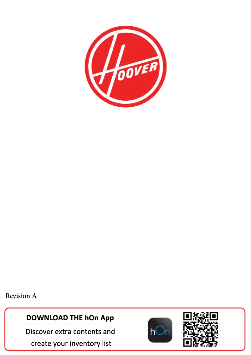 Página 1 del manual Manual de usuario Hoover HFLF3518EW