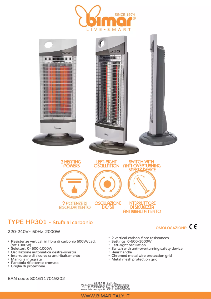 Imagen de la primera página del manual del dispositivo HR301