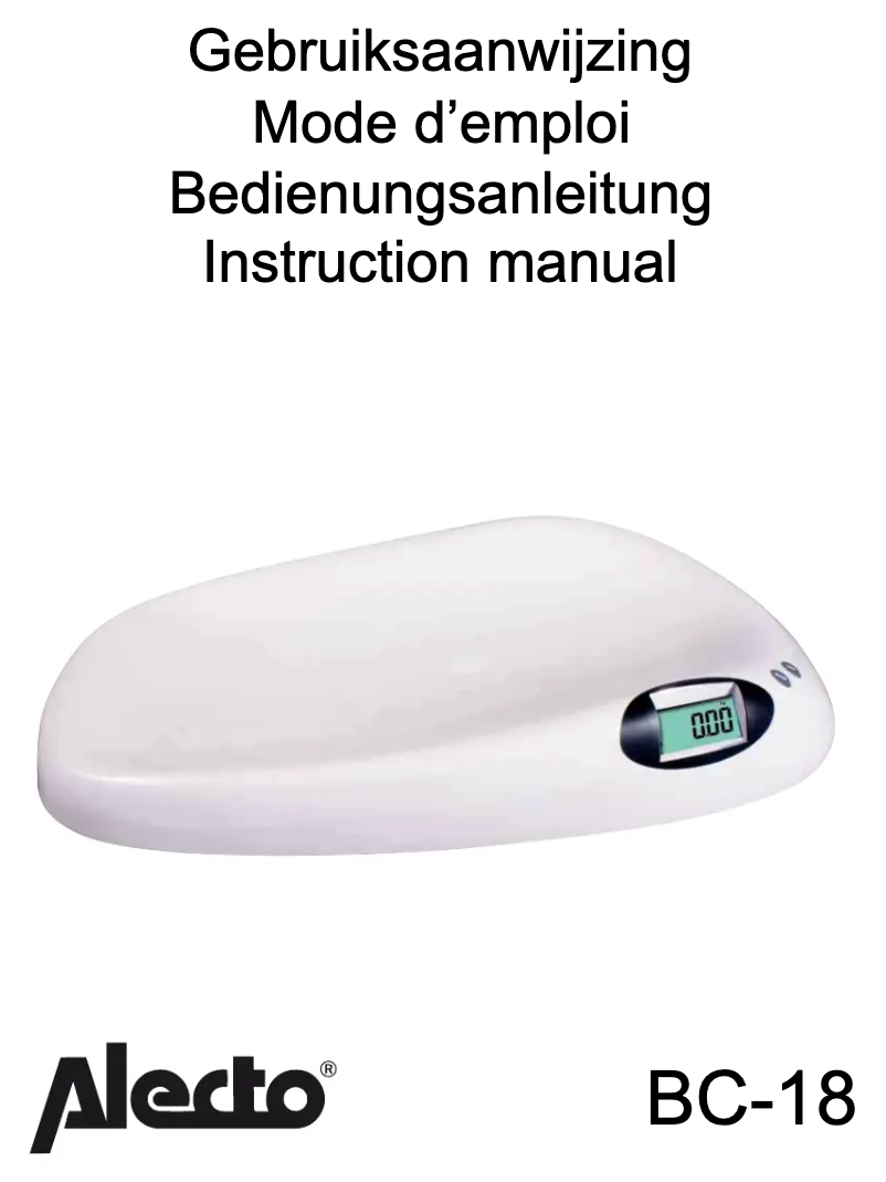 Imagen de la primera página del manual del dispositivo BC 18