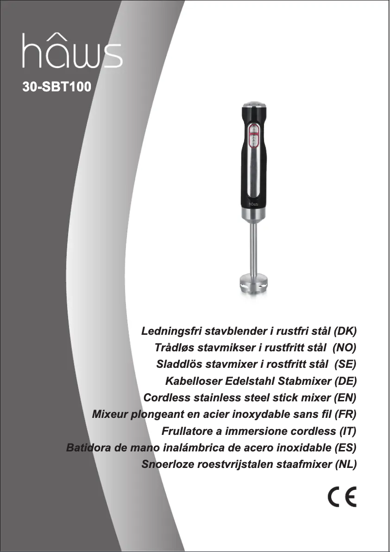 Imagen de la primera página del manual del dispositivo HB-121207