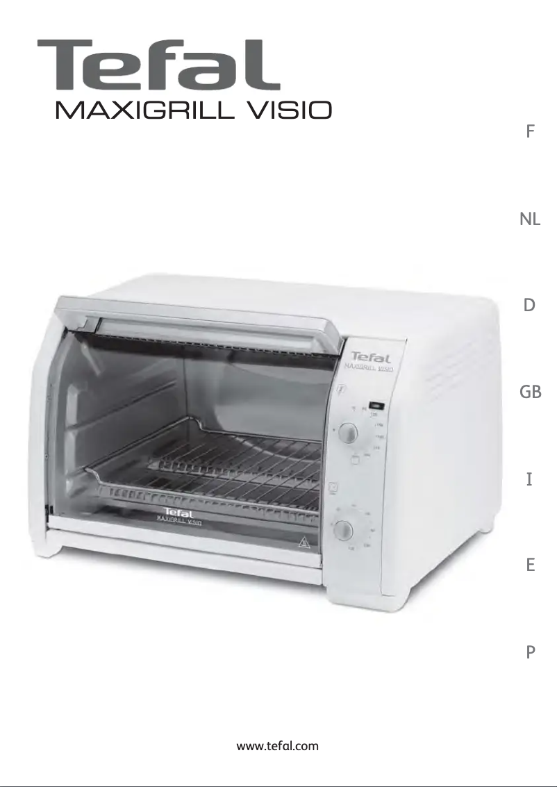 Imagen de la primera página del manual del dispositivo MaxiGrill Visio OV2001