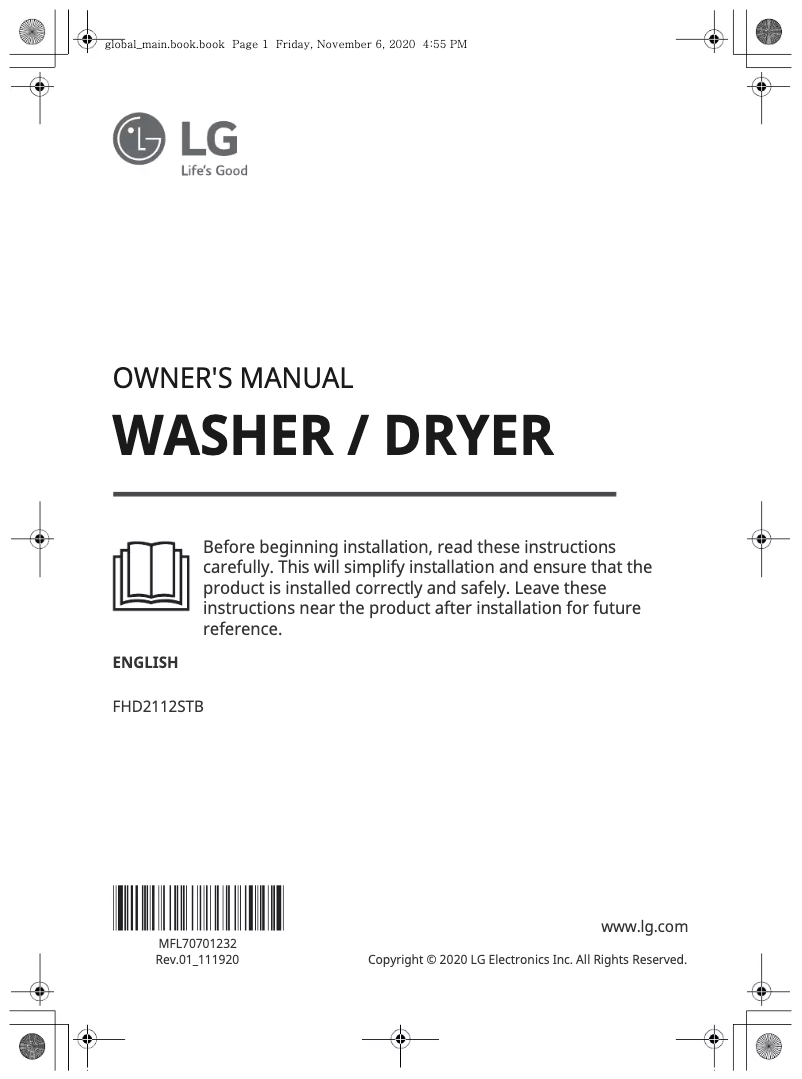 Imagen de la primera página del manual del dispositivo FHD2112STB