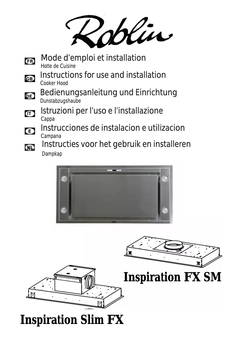 Imagen de la primera página del manual del dispositivo Inspiration Slim FX