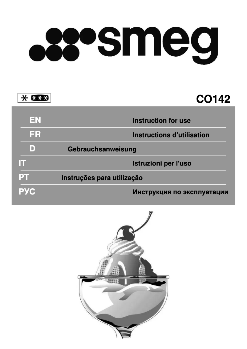 Página nº 1 - Manual de instrucciones Smeg CO142