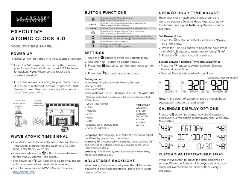 Imagen de la primera página del manual del dispositivo 513-85647