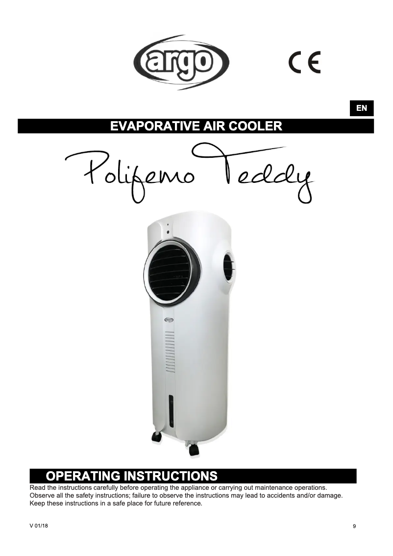 Página 1 del manual Manual de usuario ARGO Polifemo Teddy
