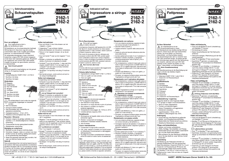 Imagen de la primera página del manual del dispositivo 2162-1
