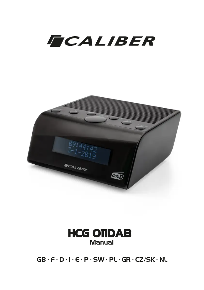 Página 1 del manual Manual de usuario Caliber HCG 011DAB