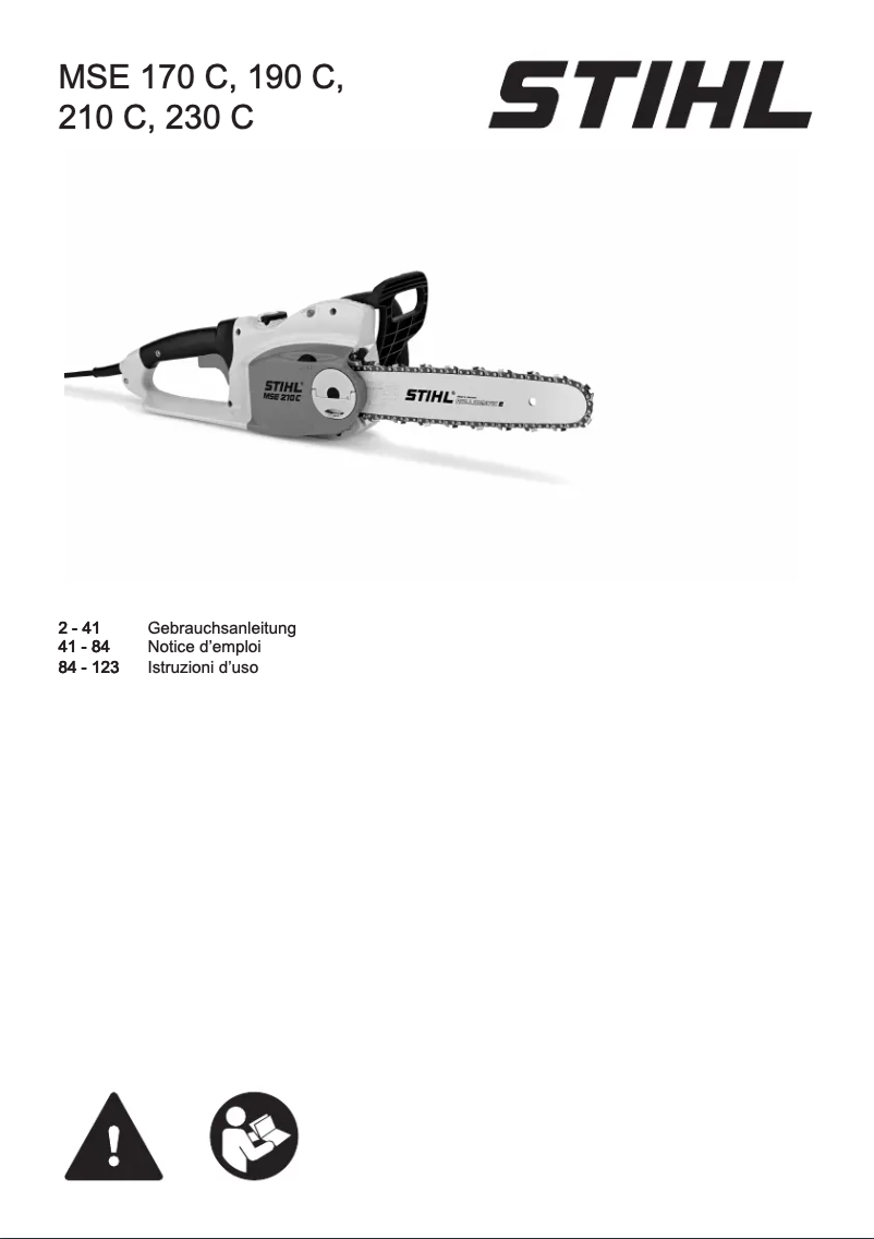 Página 1 del manual Manual de usuario Stihl MSE 210 C