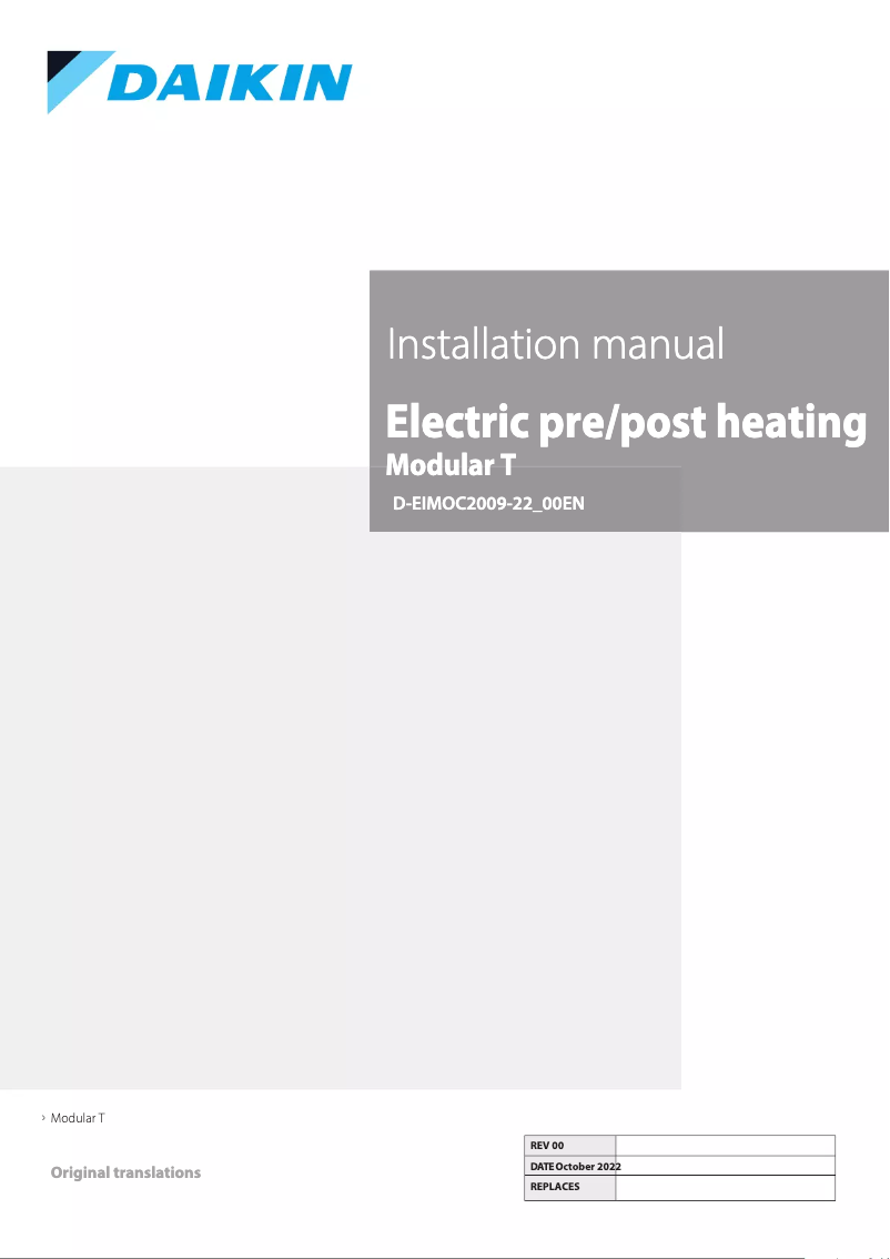 Página nº 1 - Guía de instalación Daikin ATB04RAMNADBT00