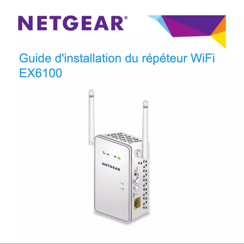 Página 1 del manual Guía de instalación Netgear EX6100