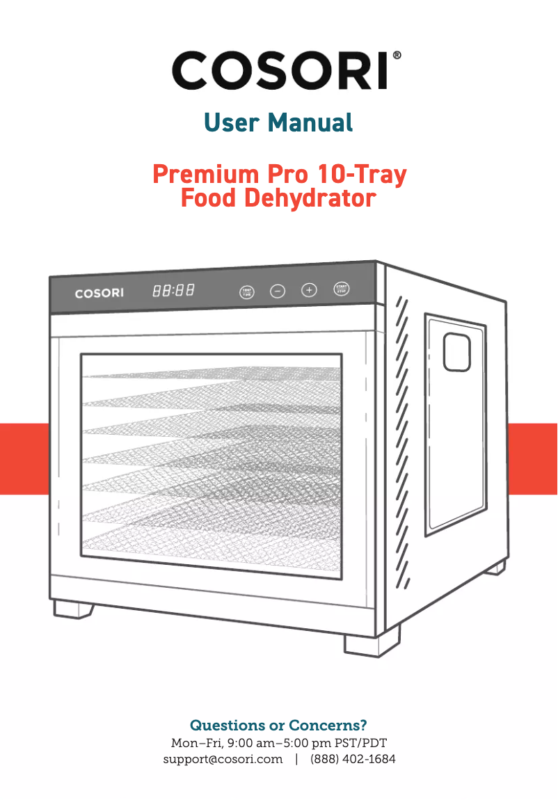 Imagen de la primera página del manual del dispositivo Premium Pro 10-Tray