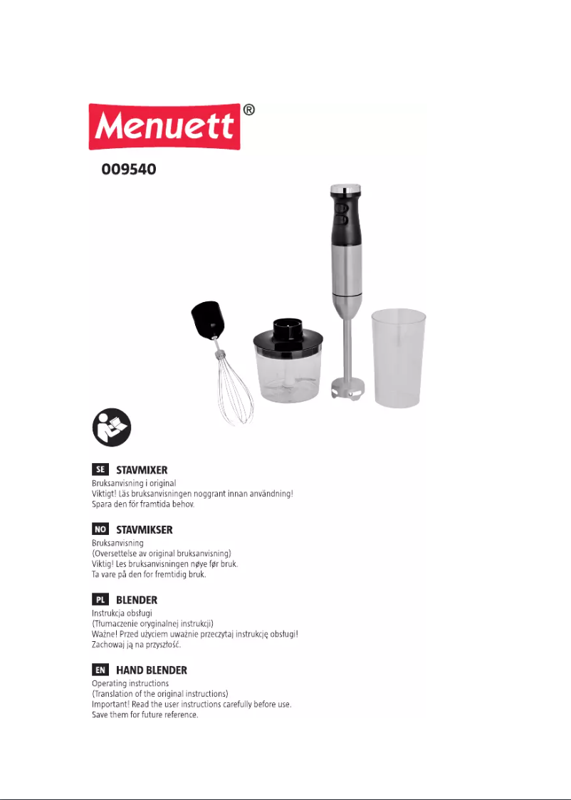 Imagen de la primera página del manual del dispositivo 009-540