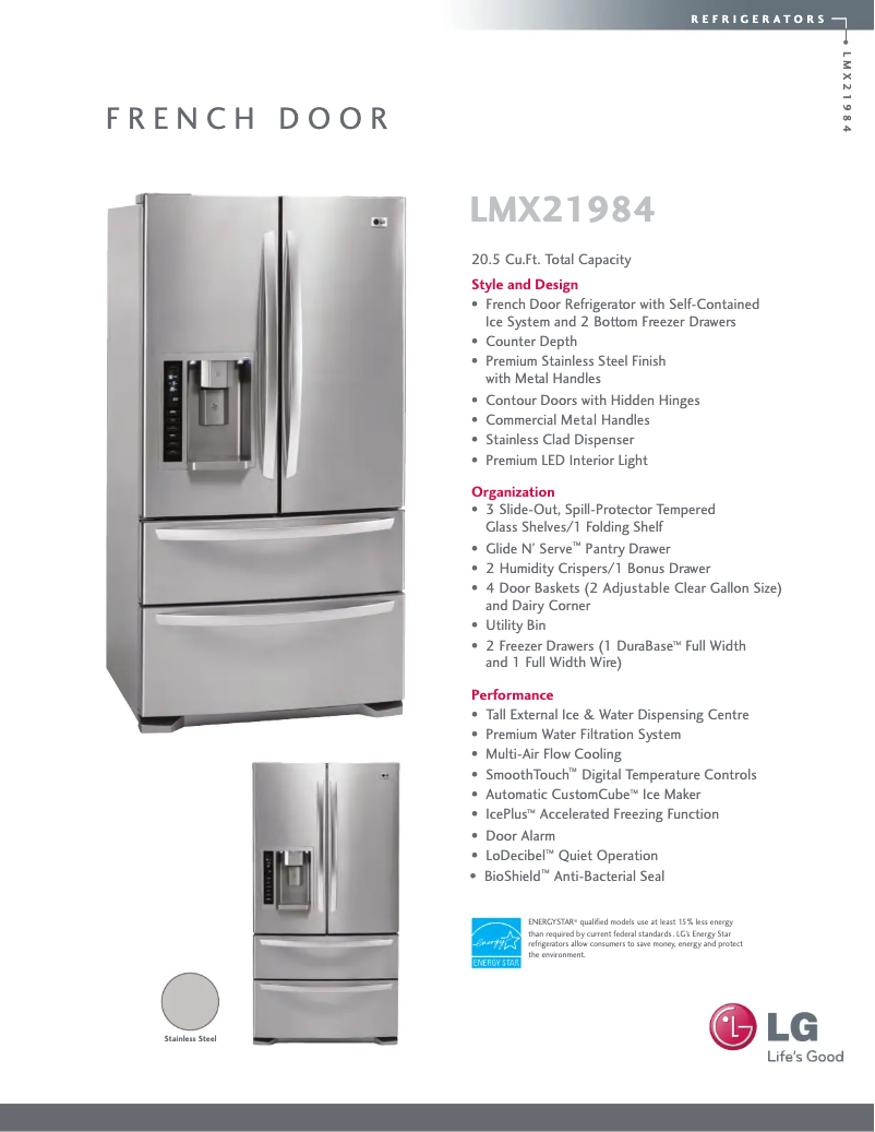 Imagen de la primera página del manual del dispositivo LMX21984ST