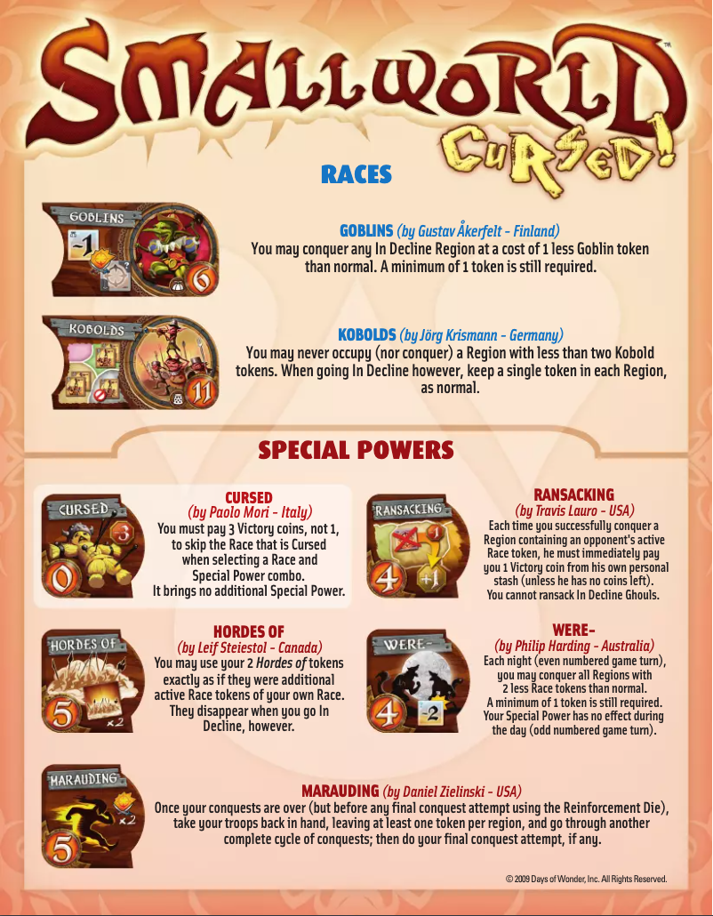 Imagen de la primera página del manual del dispositivo Cursed