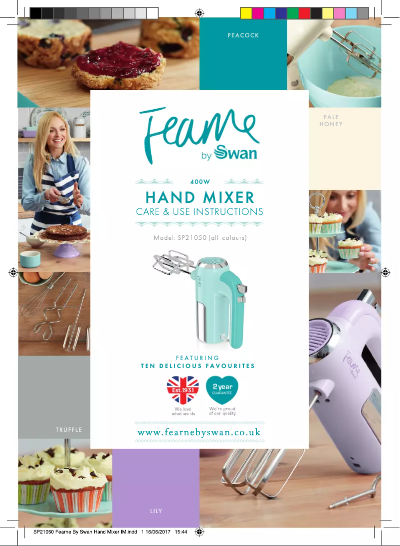 Imagen de la primera página del manual del dispositivo SP21050HON