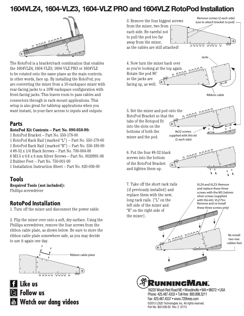 Imagen de la primera página del manual del dispositivo 1604-VLZ