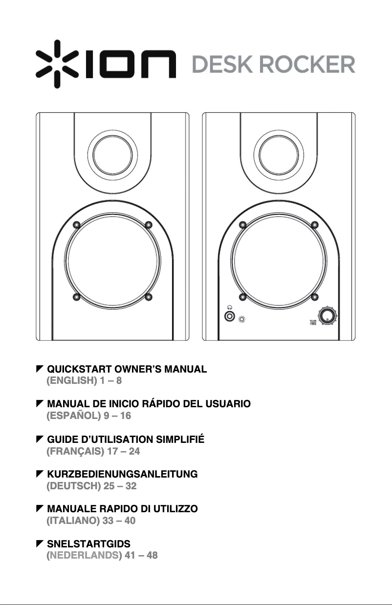Imagen de la primera página del manual del dispositivo Desk Rocker