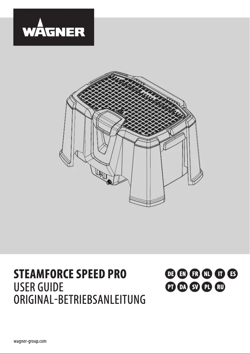 Imagen de la primera página del manual del dispositivo SteamForce Speed Pro