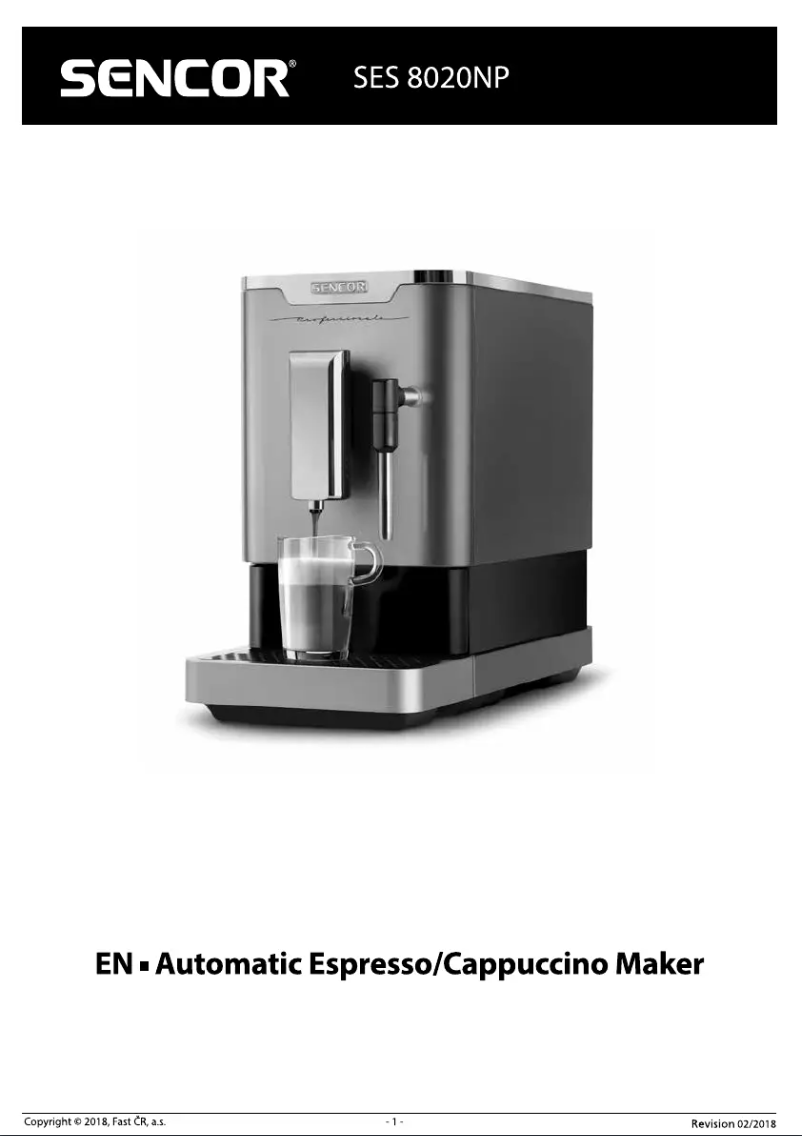 Imagen de la primera página del manual del dispositivo SES 8020NP