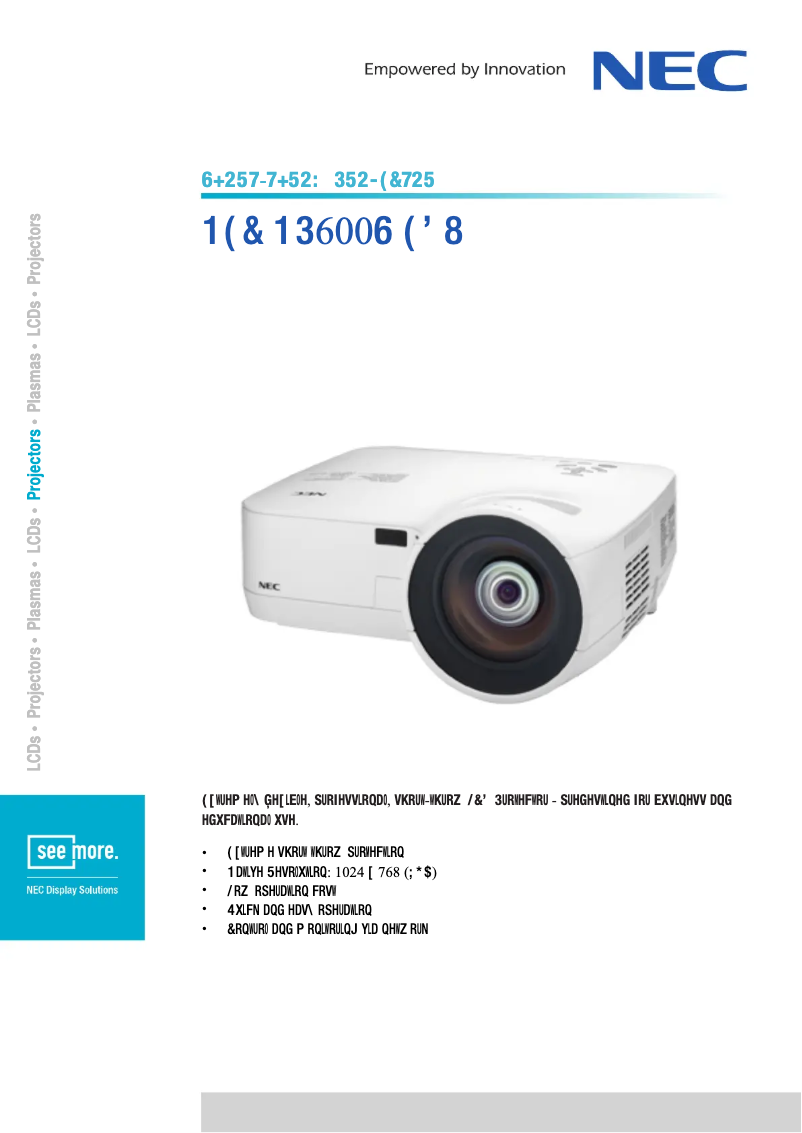 Imagen de la primera página del manual del dispositivo NP600S