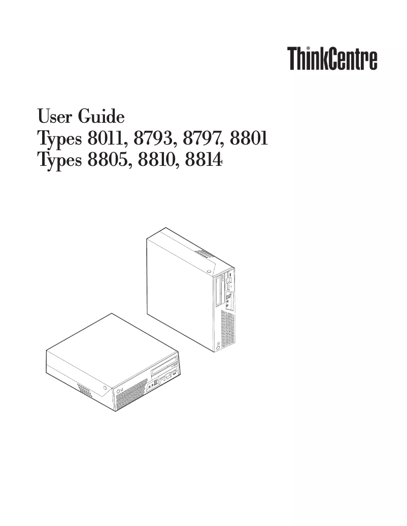 Imagen de la primera página del manual del dispositivo ThinkCentre M55