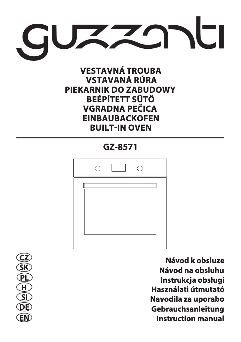 Imagen de la primera página del manual del dispositivo GZ-8571