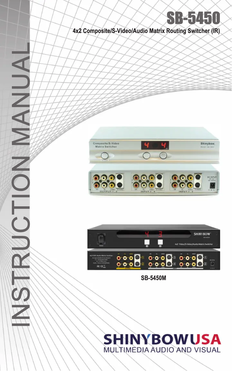 Página nº 1 - Manual de usuario Shinybow SB-5450