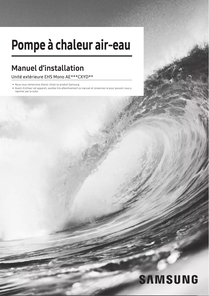 Imagen de la primera página del manual del dispositivo AE050CXYDEK