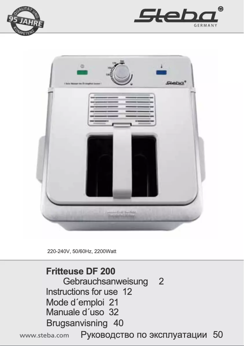 Página 1 del manual Manual de usuario Steba DF 200