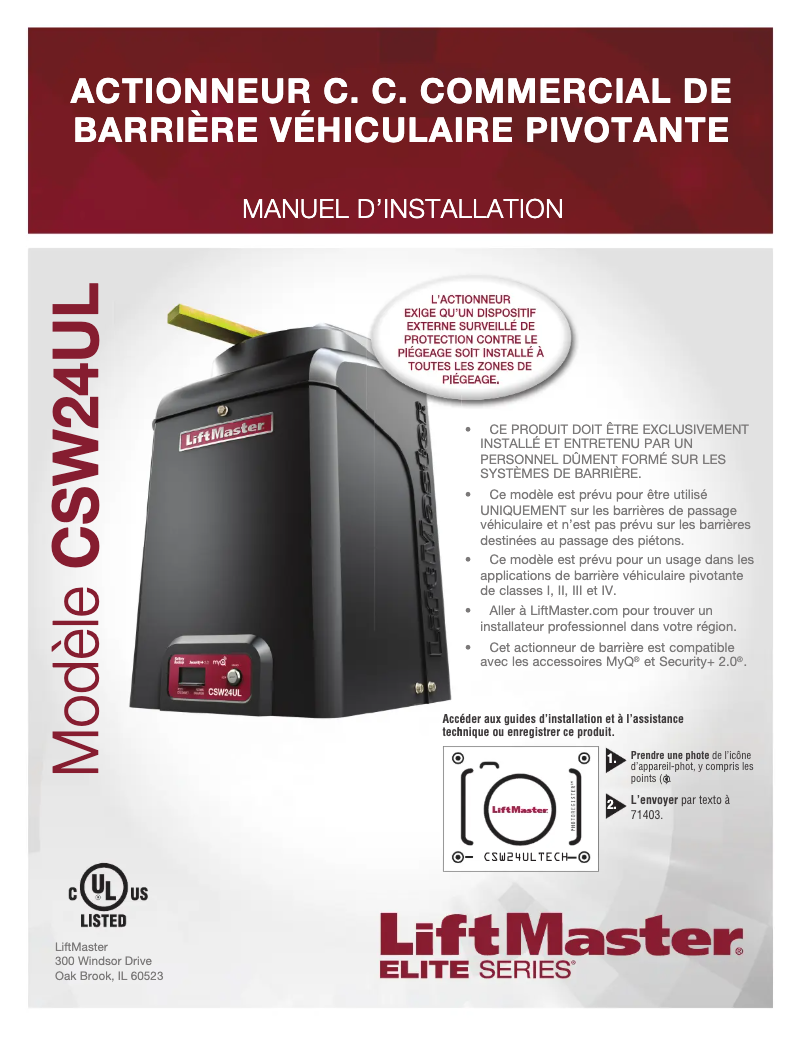 Imagen de la primera página del manual del dispositivo CSW24UL