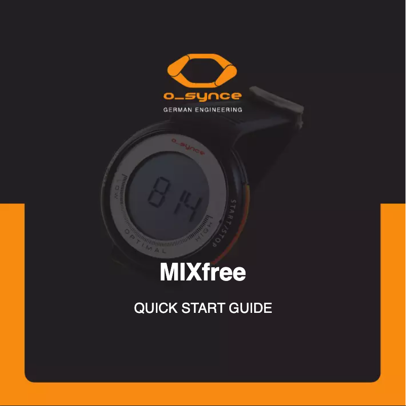 Imagen de la primera página del manual del dispositivo Mix Free