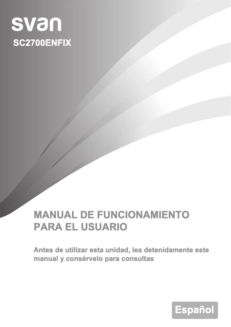 Página 1 del manual Dibujo técnico SVAN SC2700ENFIX