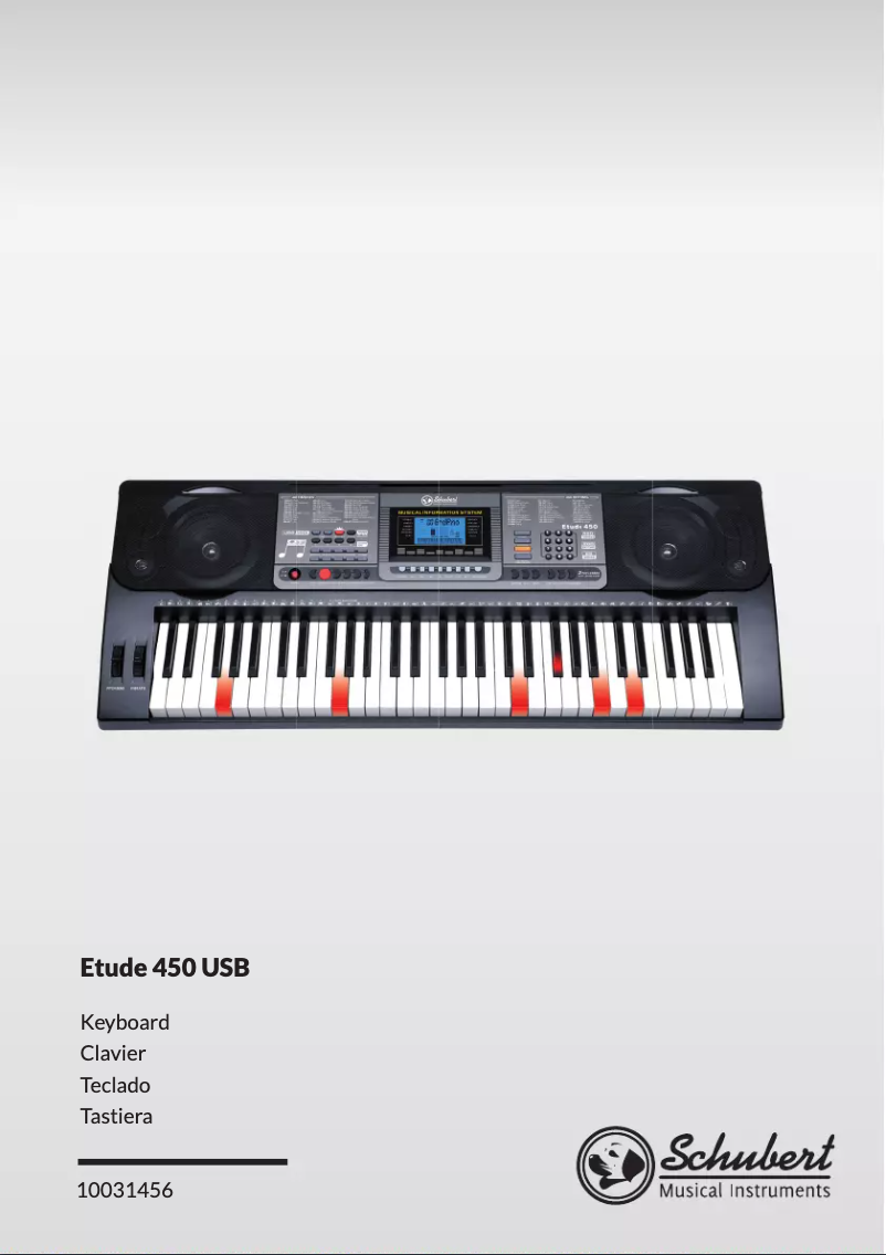 Página 1 del manual Manual de usuario Schubert Etude 450 USB