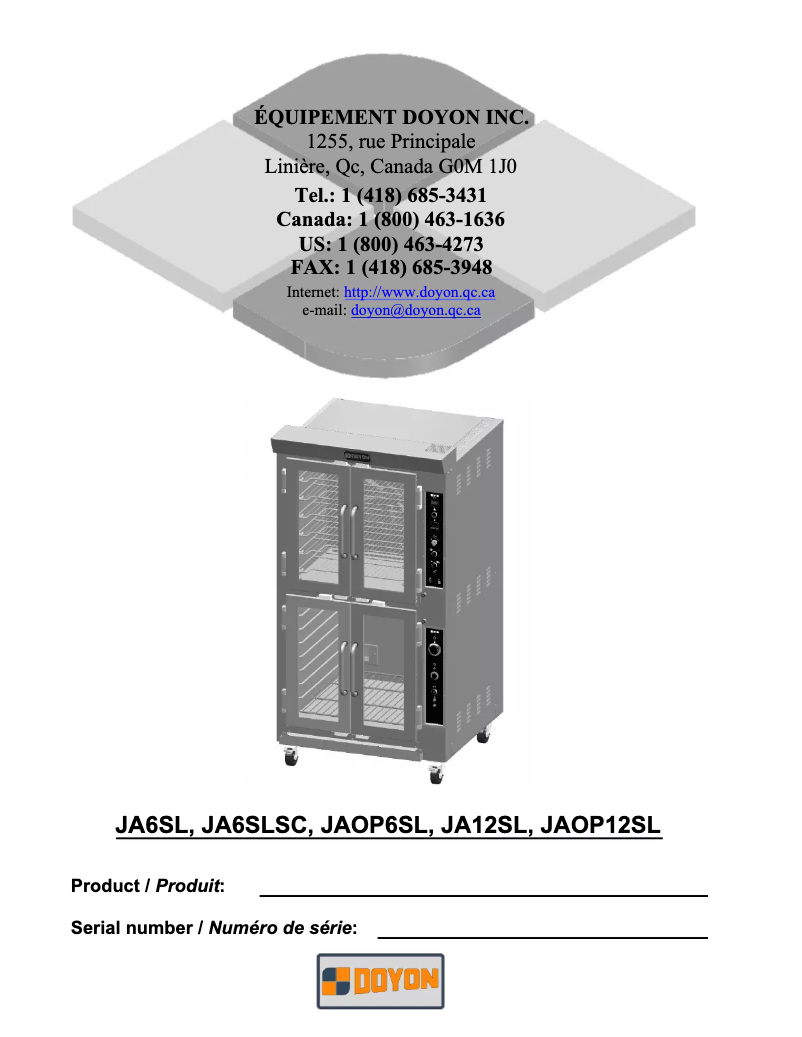 Imagen de la primera página del manual del dispositivo JA12SL