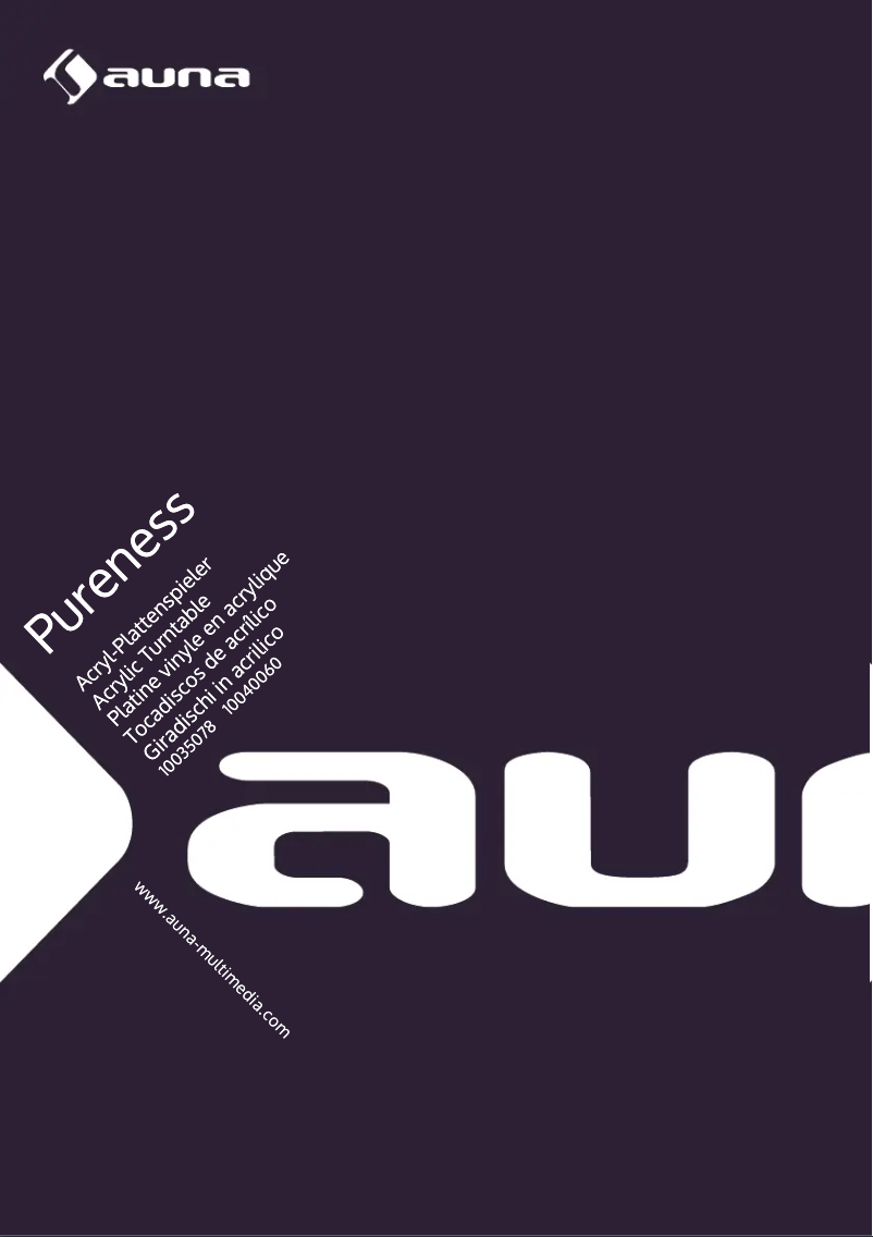 Página 1 del manual Manual de usuario Auna Pureness
