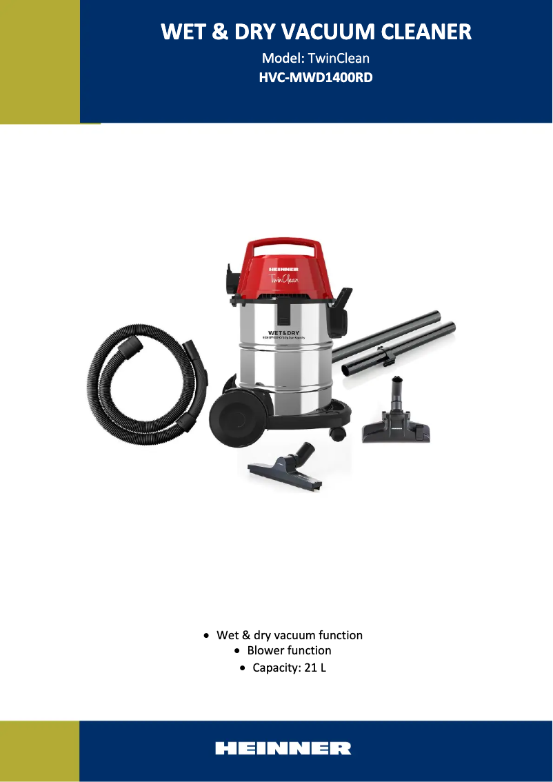 Imagen de la primera página del manual del dispositivo HVC-MWD1400RD