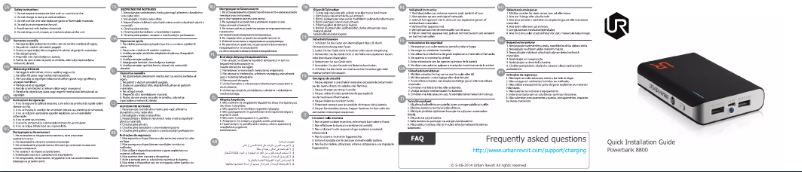 Imagen de la primera página del manual del dispositivo Powerbank 8800