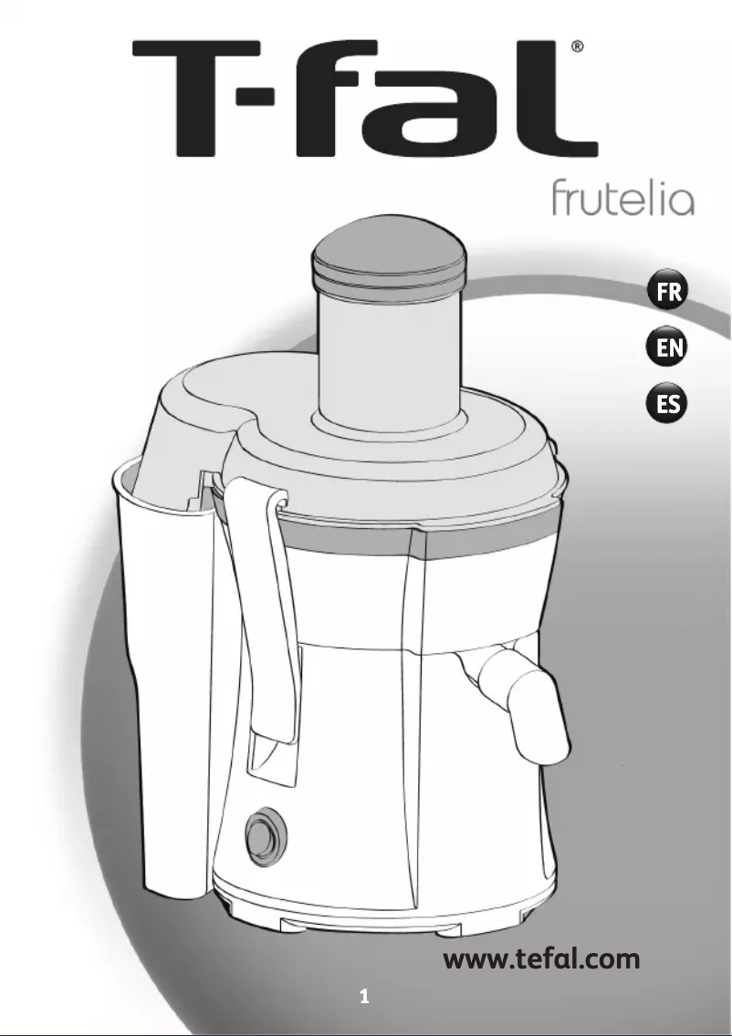 Página 1 del manual Manual de usuario T-Fal Frutelia