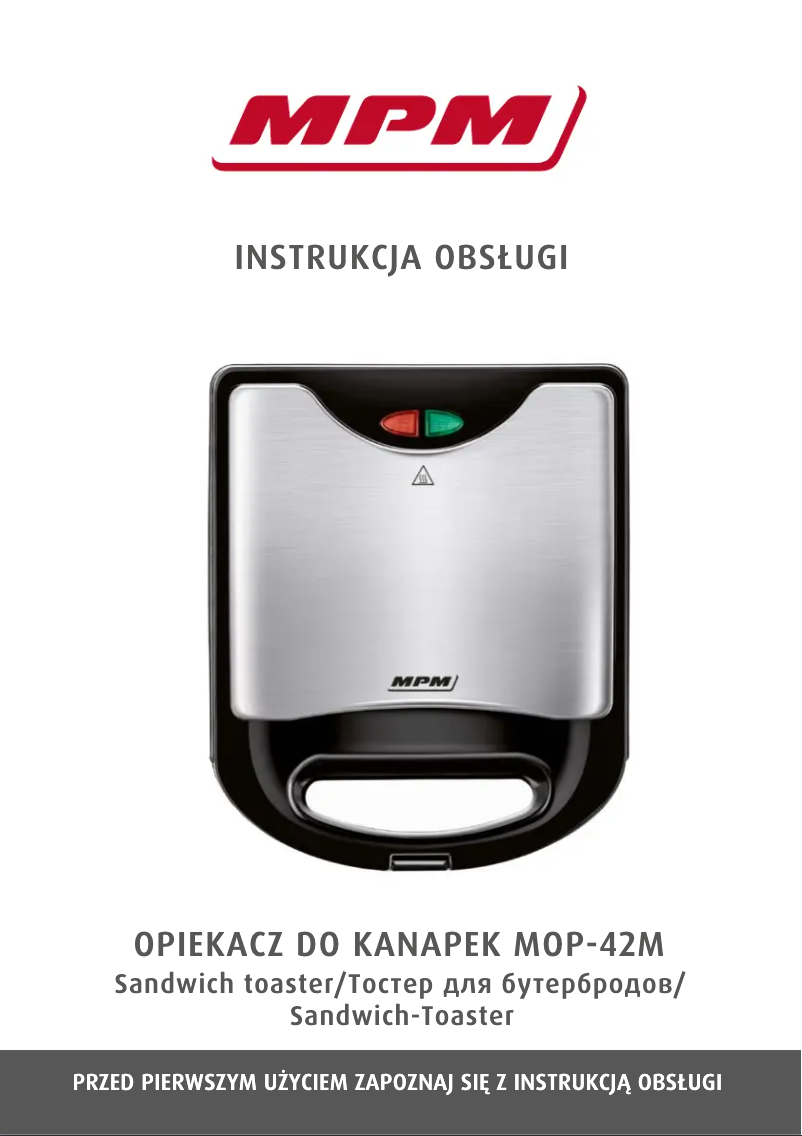 Imagen de la primera página del manual del dispositivo MOP-42M