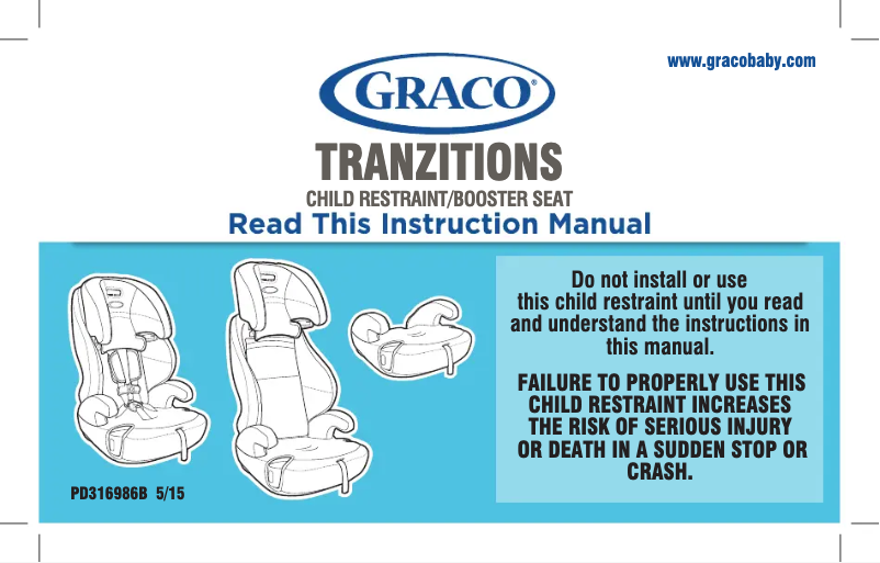 Página 1 del manual Manual de usuario Graco Tranzitions