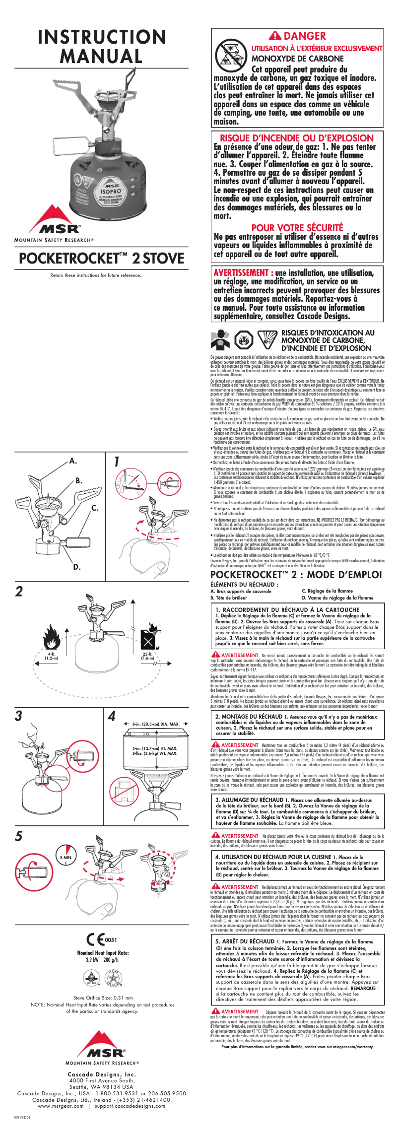 Imagen de la primera página del manual del dispositivo PocketRocket 2