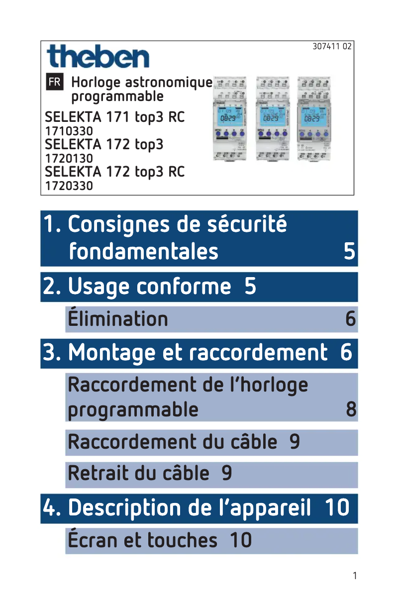 Página 1 del manual Manual de usuario Theben Selekta 171 top3 RC